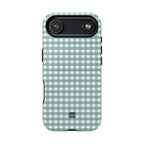 Farm Gingham MagSafe iPhone Case | Blue