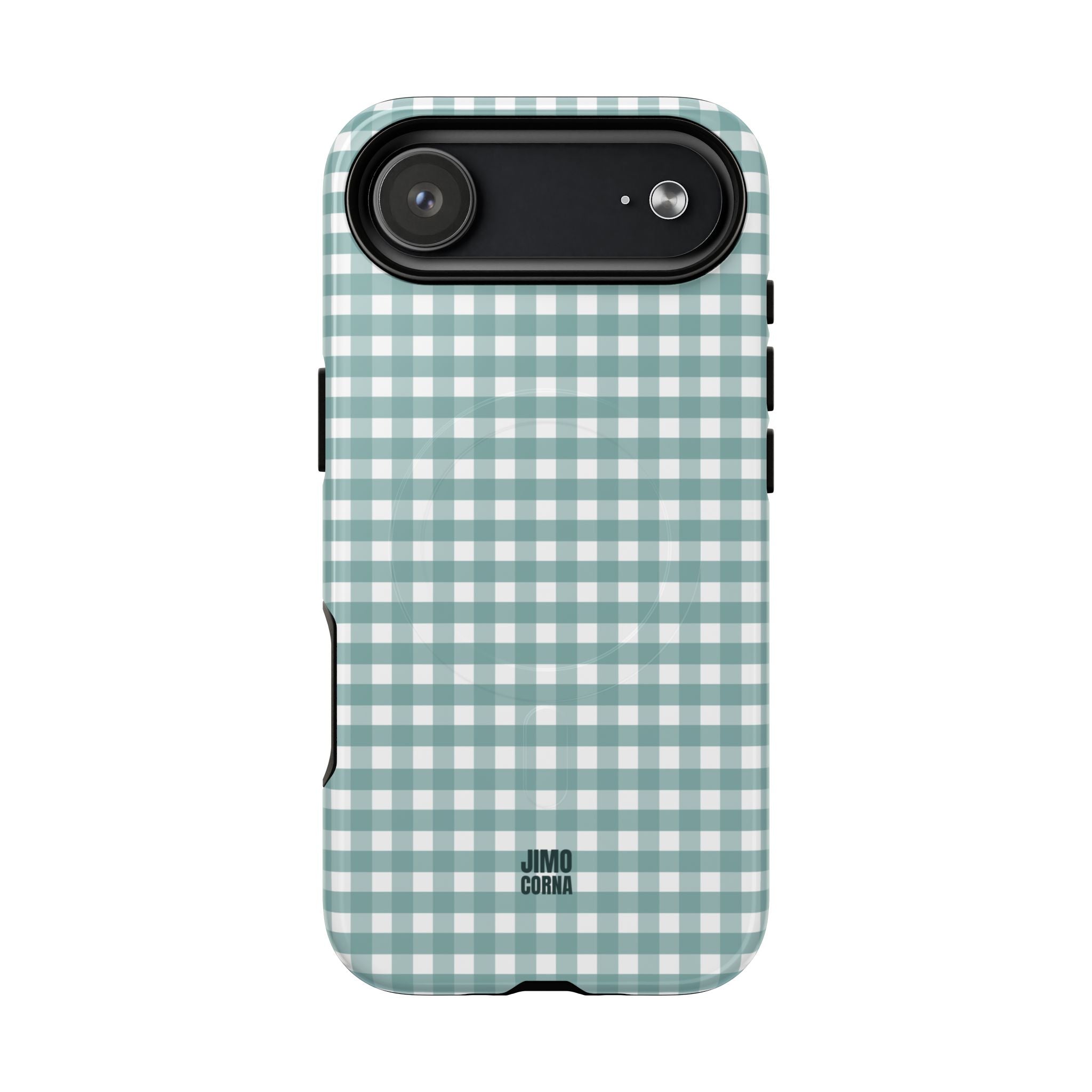 Farm Gingham MagSafe iPhone Case | Blue