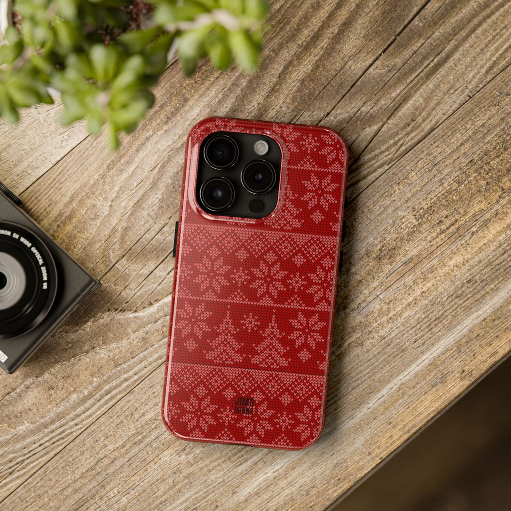Holiday Knit | Red iPhone Case