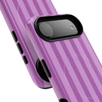 Bold Stripes MagSafe iPhone Case | Plum