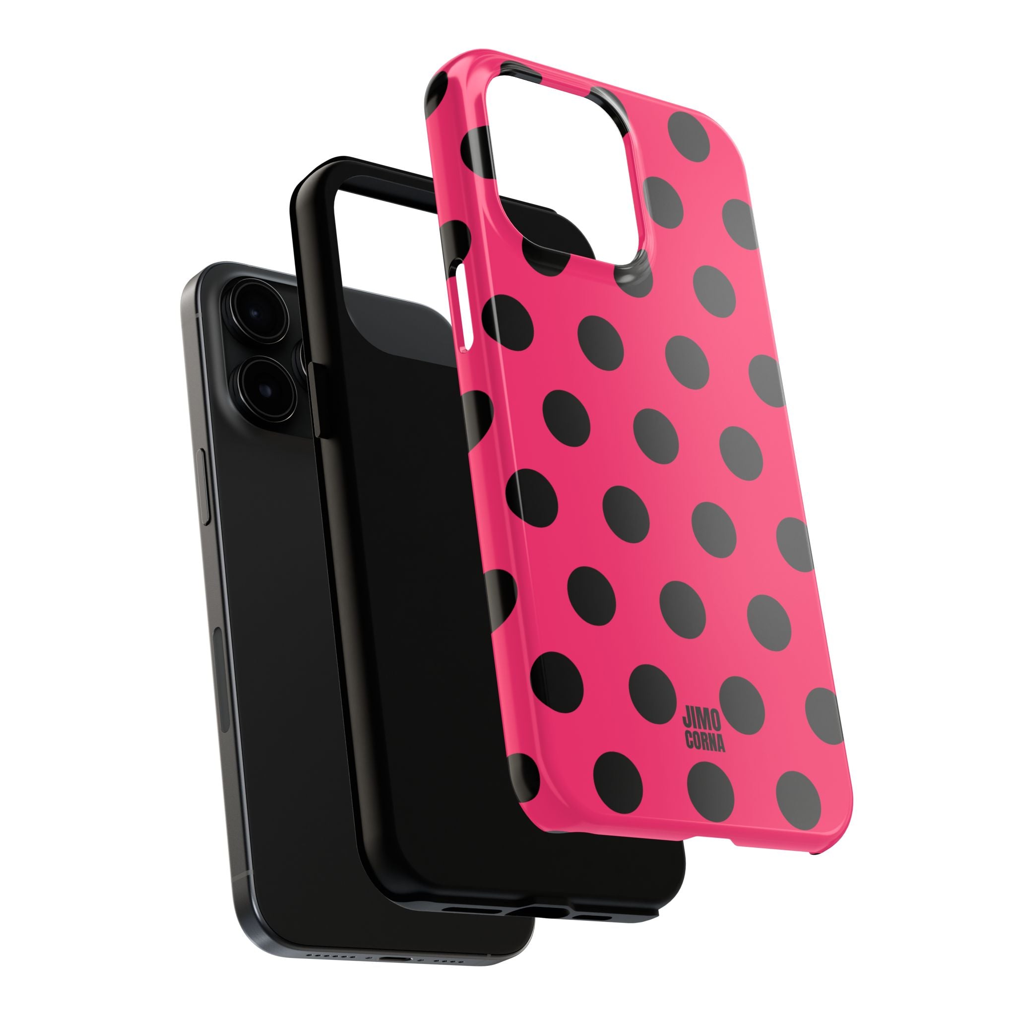 Big Polka Dot | Hot Pink and Black