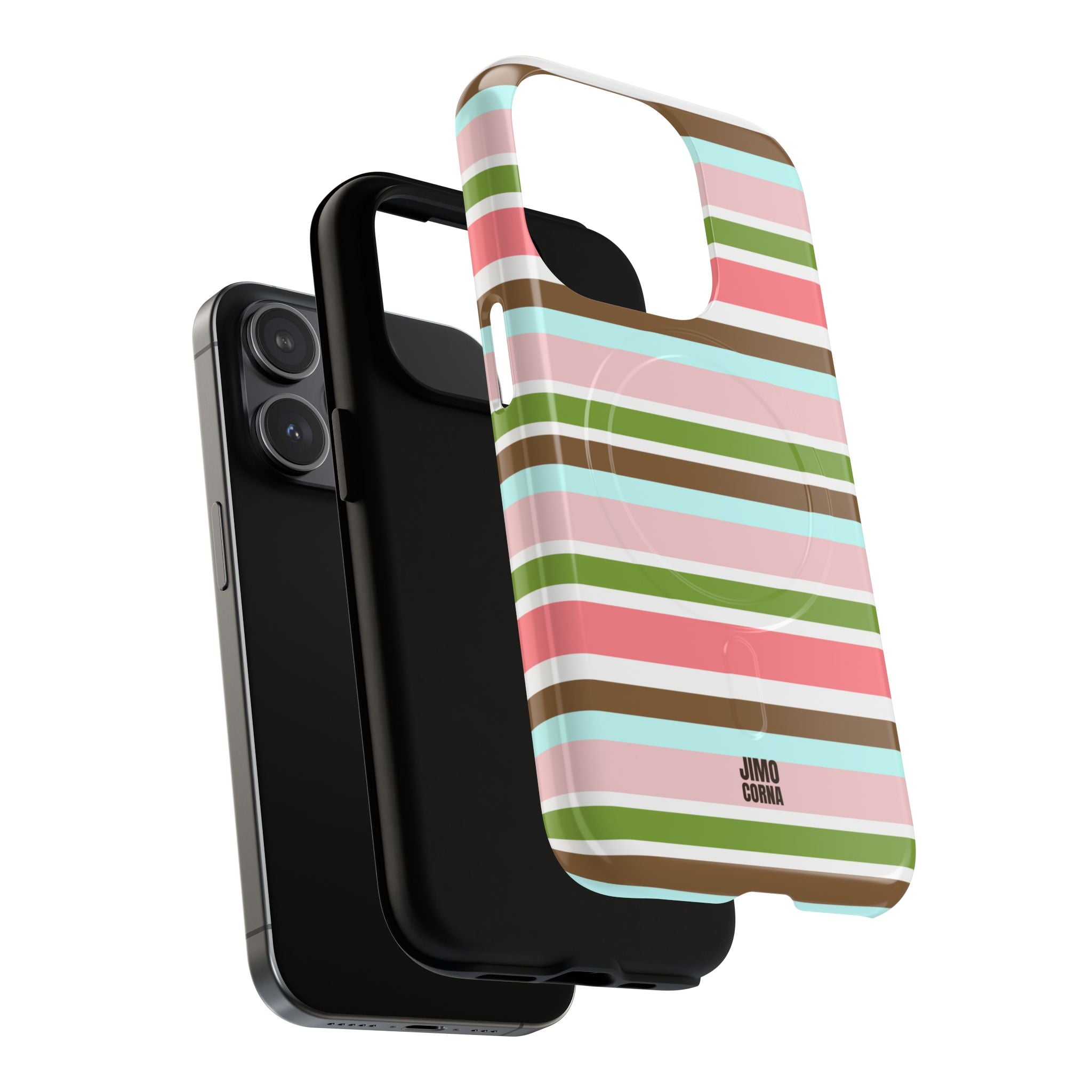 Sweet Candy Stripes MagSafe iPhone Case