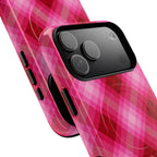 Pink Picnic Plaid MagSafe iPhone Case