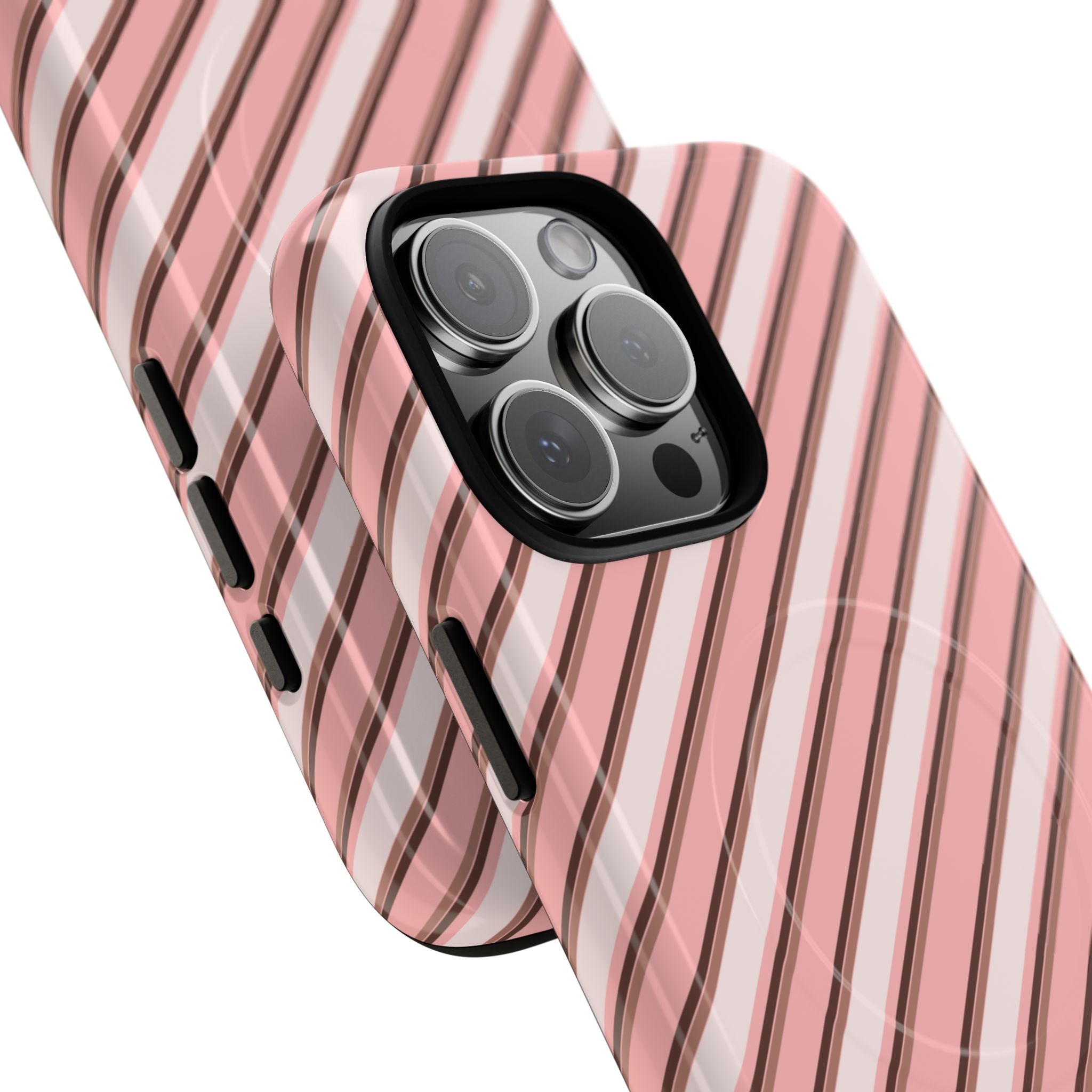 Angelina Stripes | Pink - MagSafe iPhone Case