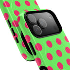 Big Polka Dot | Green and Pink