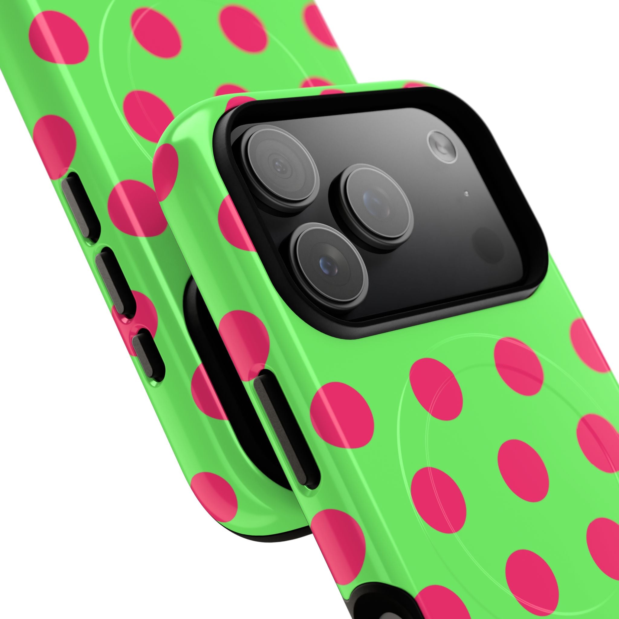 Big Polka Dot | Green and Pink