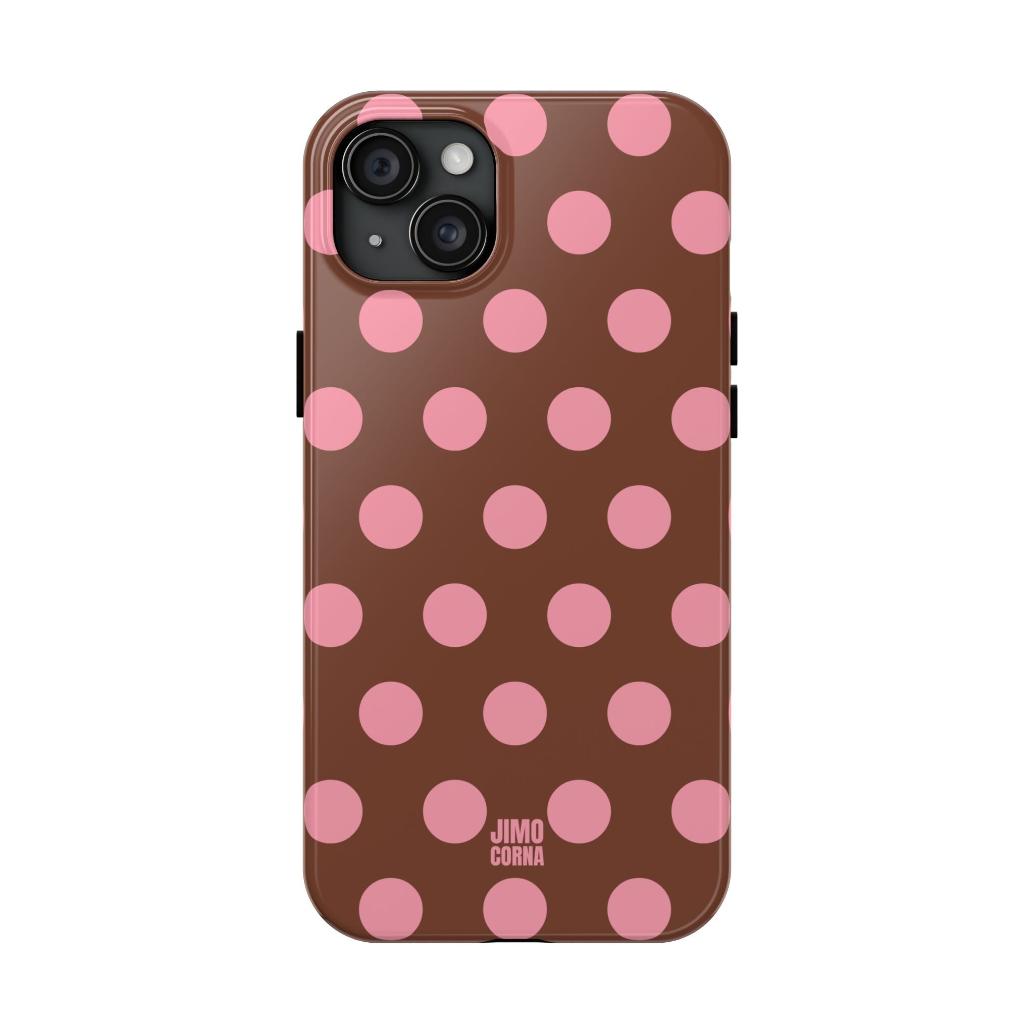 Big Polka Dot | Brown and Pink