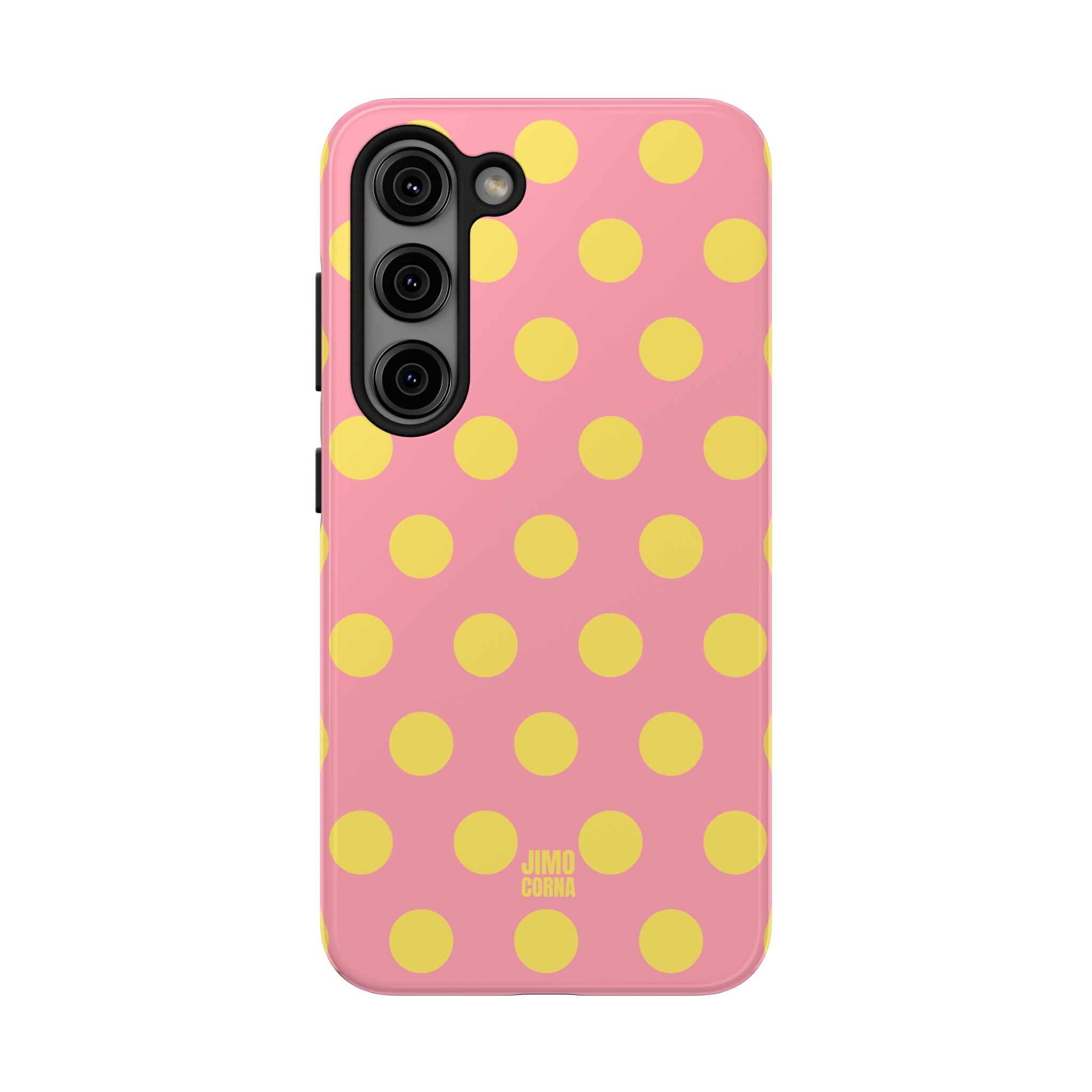 Big Polka Dot | Pink and Yellow