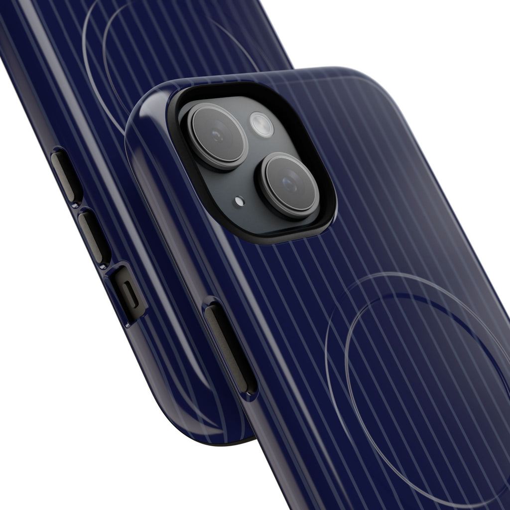 Navy Blue Soft Stripes