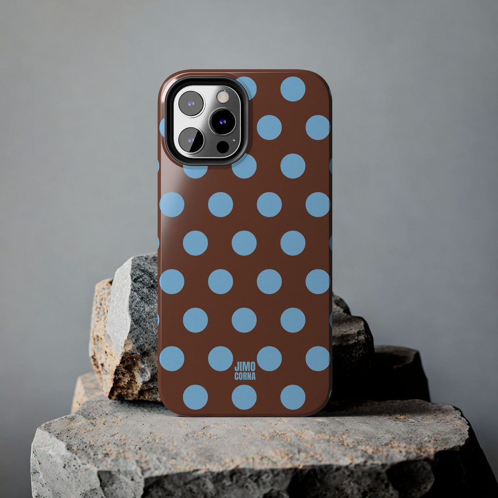 Big Polka Dot | Brown and Blue