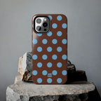 Big Polka Dot | Brown and Blue