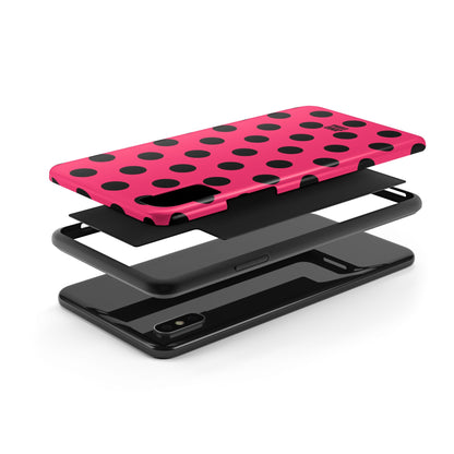 Big Polka Dot | Hot Pink and Black