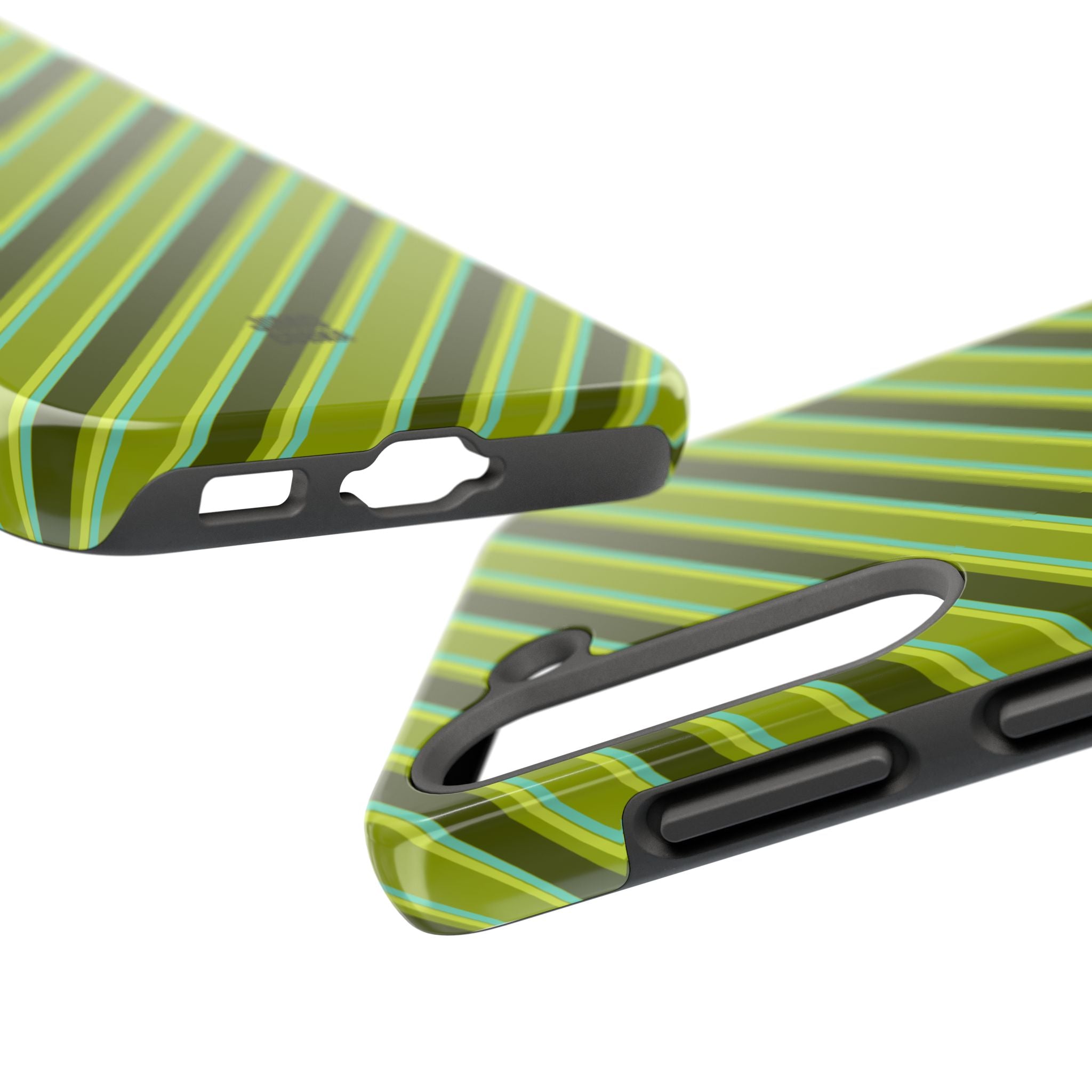 Angelina Stripes | Olive - iPhone Case