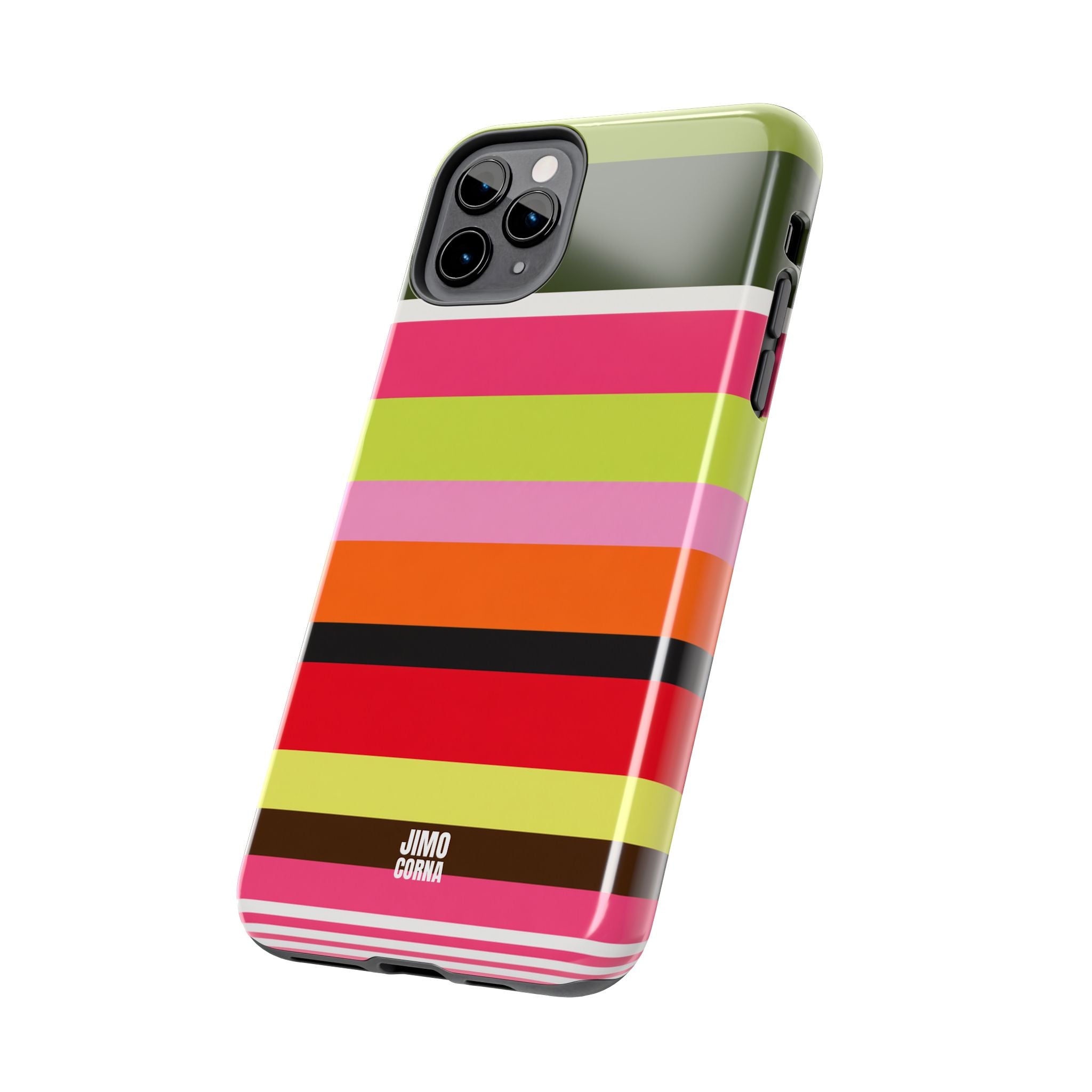 Berry Citrus Stripe iPhone Case