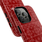 Holiday Knit | Red MagSafe iPhone Case
