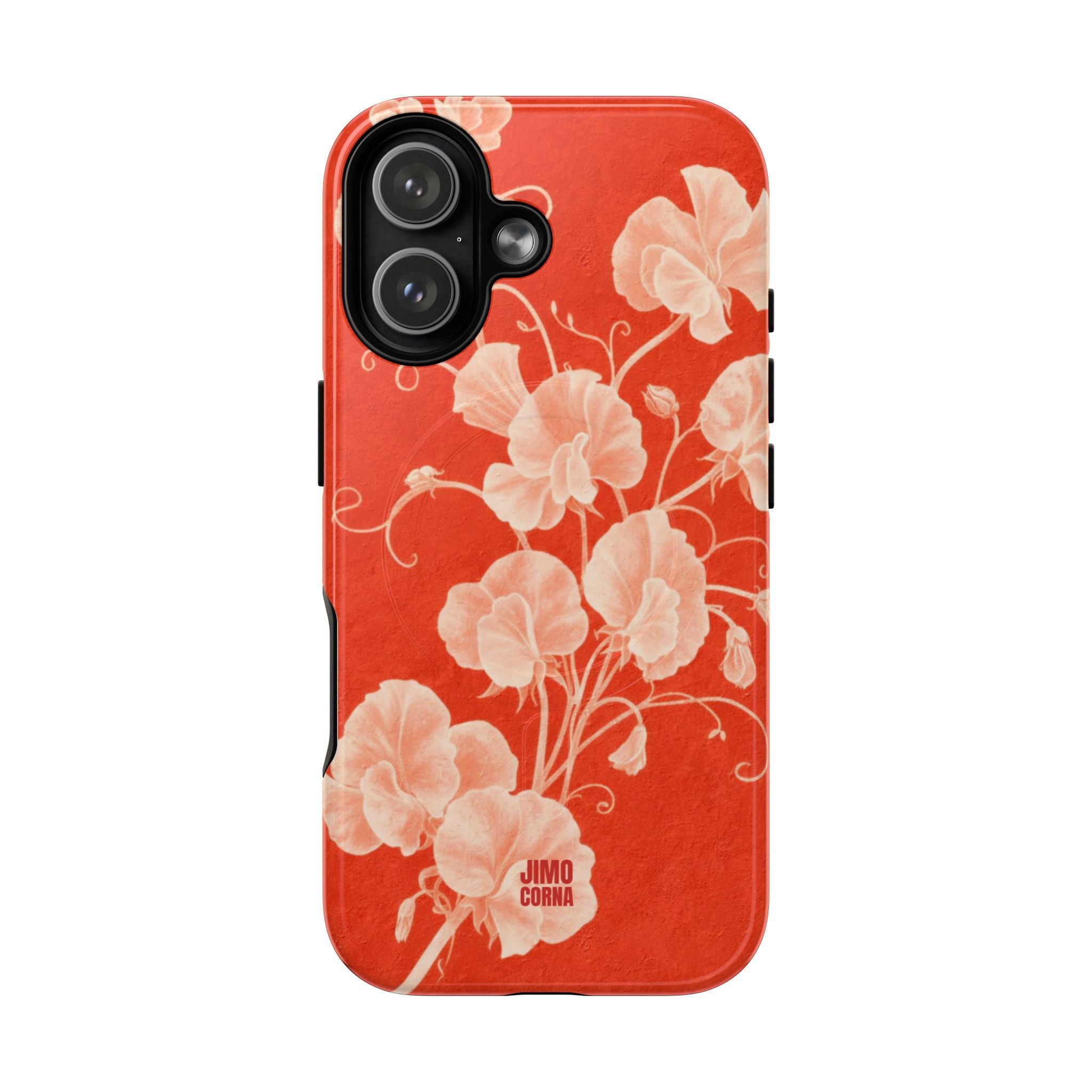 Red Flora MagSafe iPhone Case