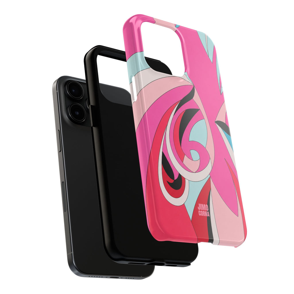 Pink Tropic Swirl iPhone Case