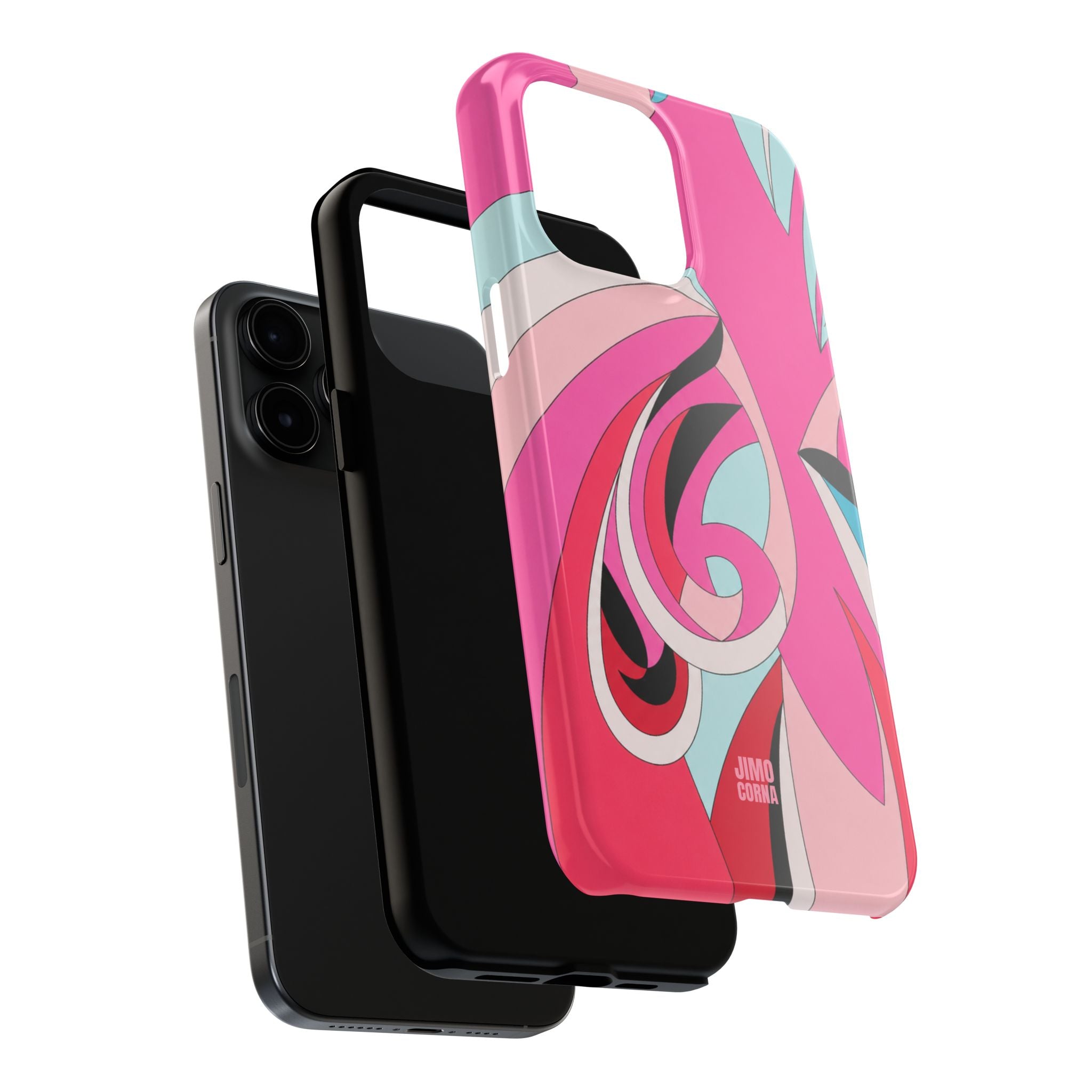 Pink Tropic Swirl iPhone Case