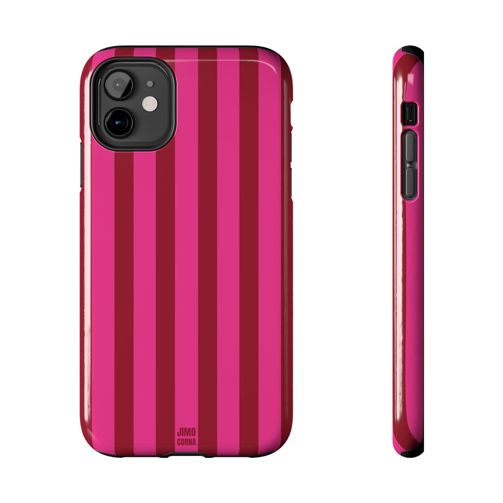 Strawberry Burst Bold Stripes