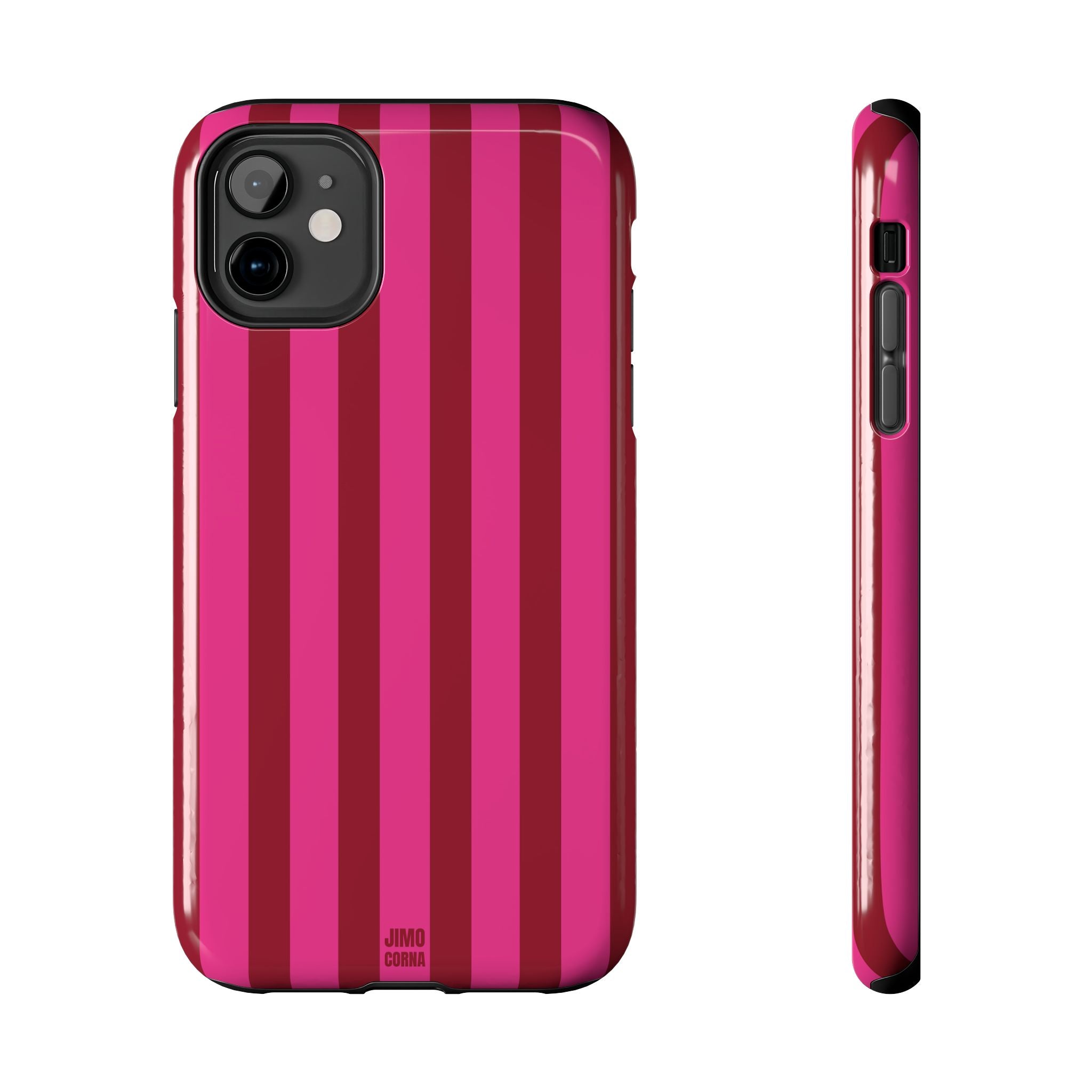 Strawberry Burst Bold Stripes
