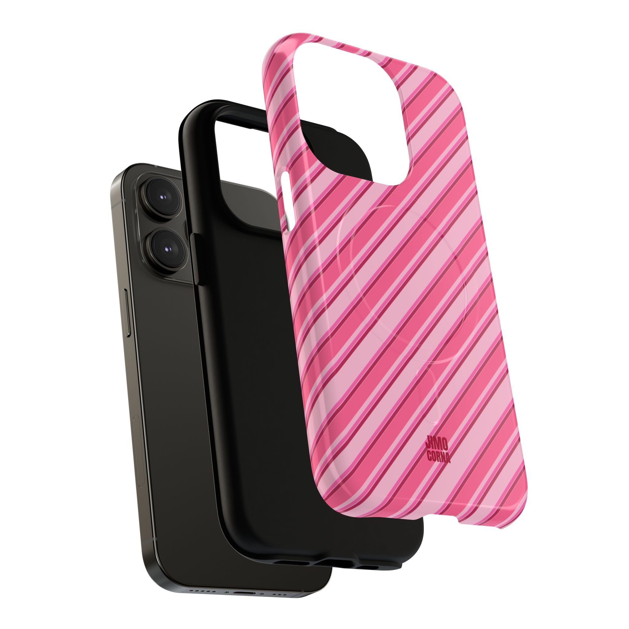 Angelina Stripes | Hot Pink - MagSafe iPhone Case