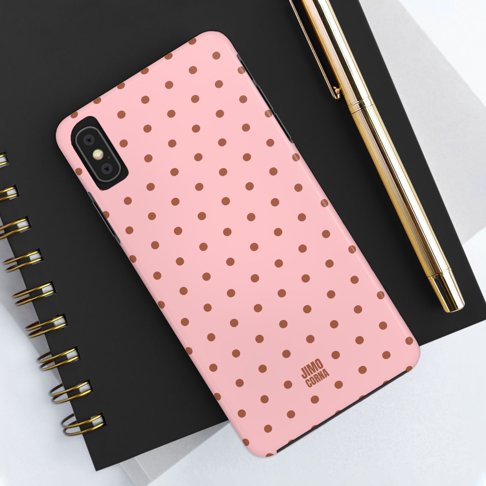 Polka Dot | Pink and Brown