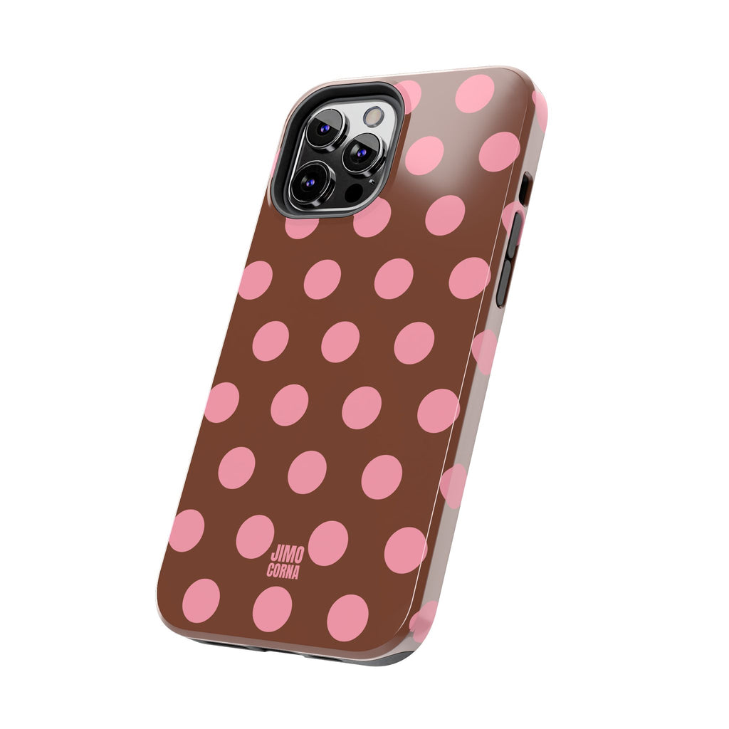 Big Polka Dot | Brown and Pink