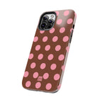 Big Polka Dot | Brown and Pink