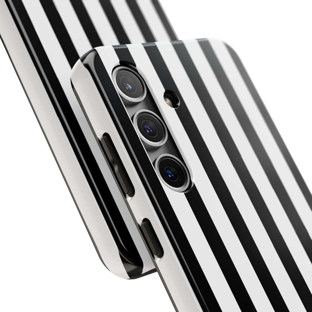 Bold Stripes Samsung Galaxy Case | Black and White