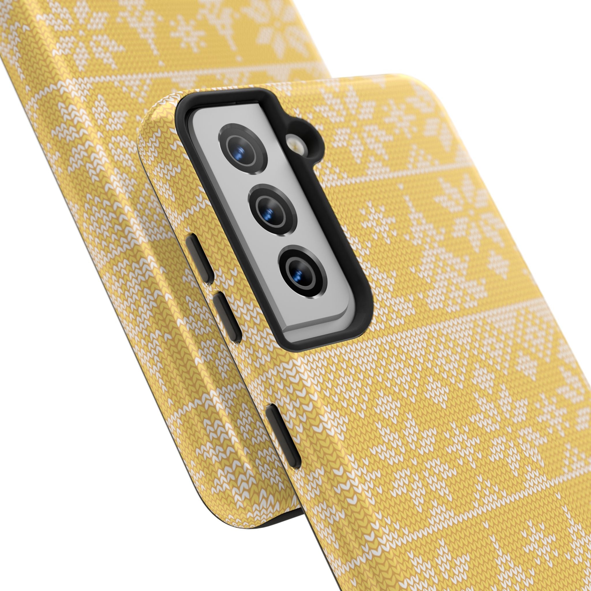 Holiday Knit | Yellow Samsung Galaxy Case