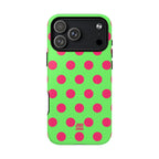 Big Polka Dot | Green and Pink