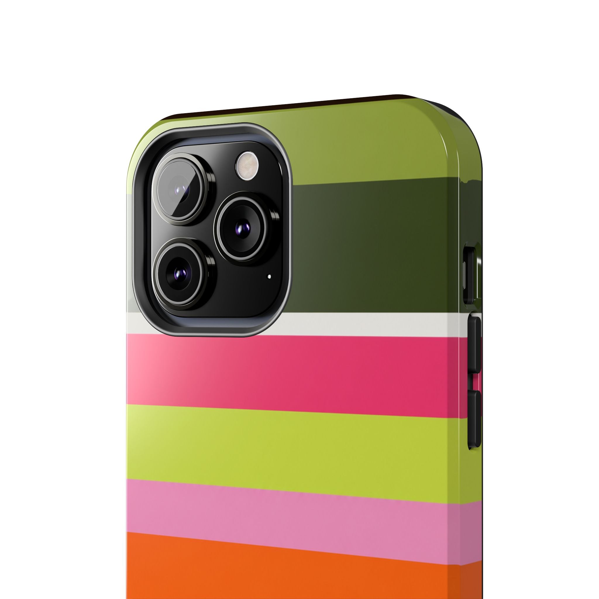 Berry Citrus Stripe iPhone Case