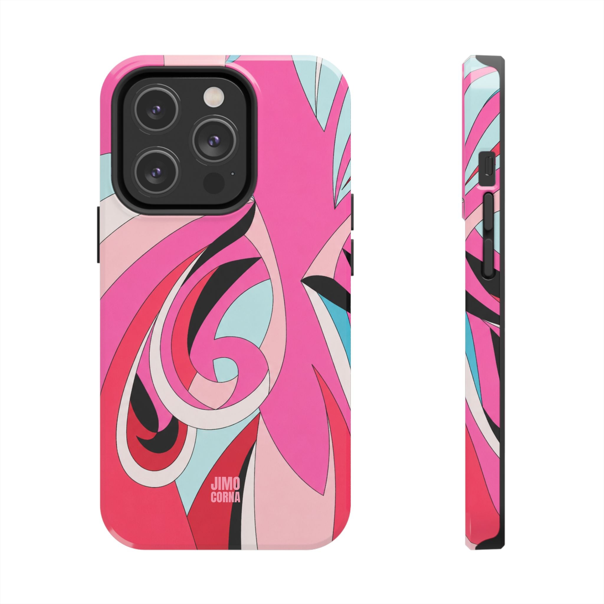 Pink Tropic Swirl iPhone Case
