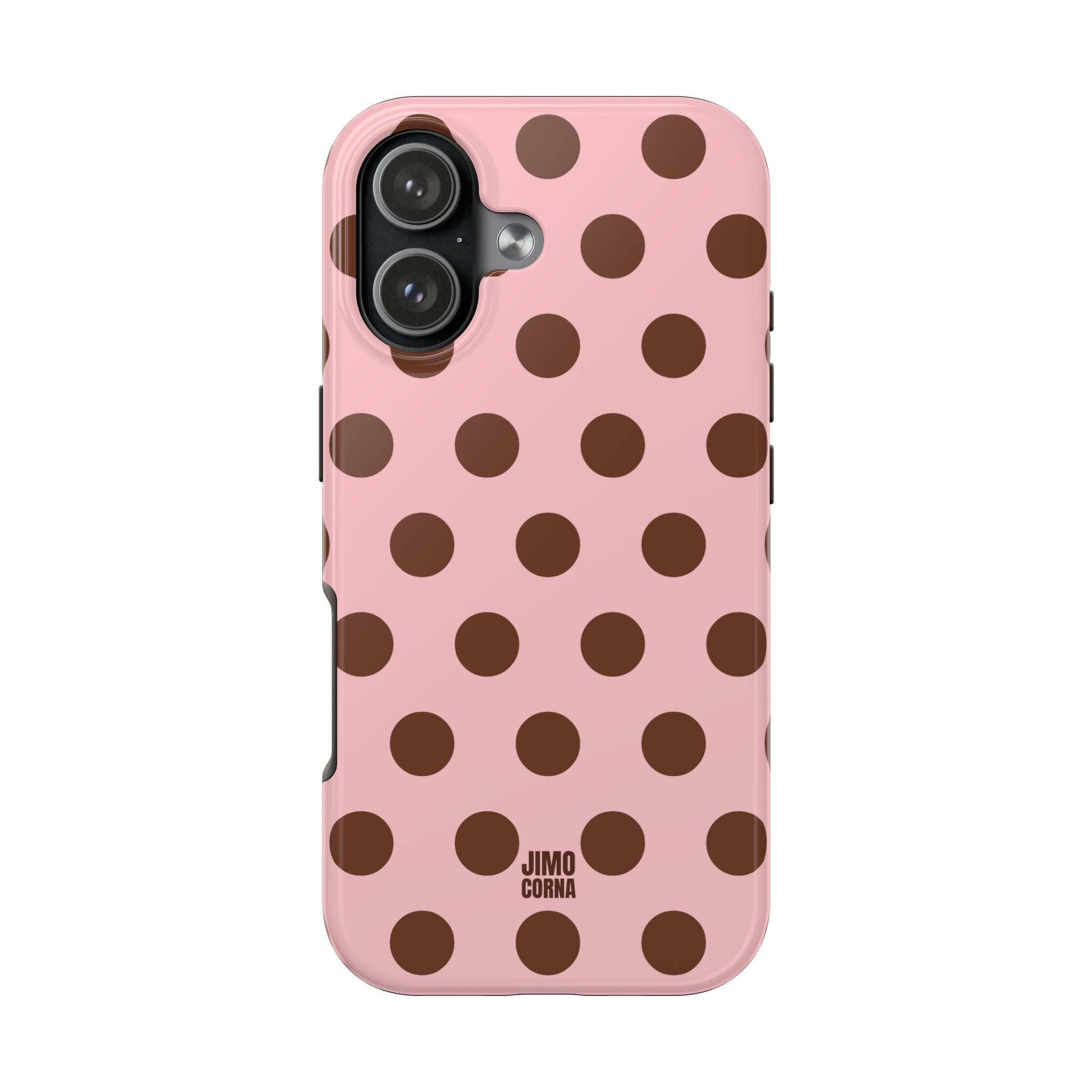 Big Polka Dot | Pink and Brown