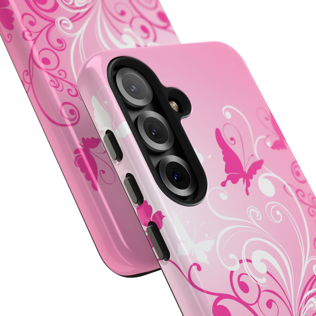 Pink Flutter Garden Samsung Galaxy Case