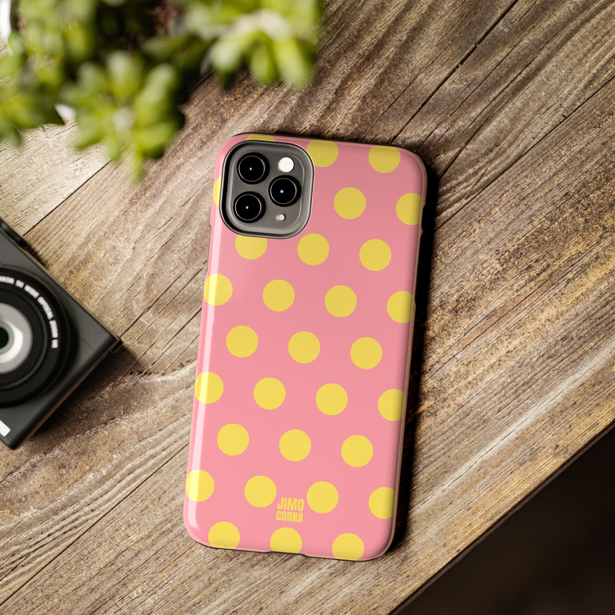 Big Polka Dot | Pink and Yellow