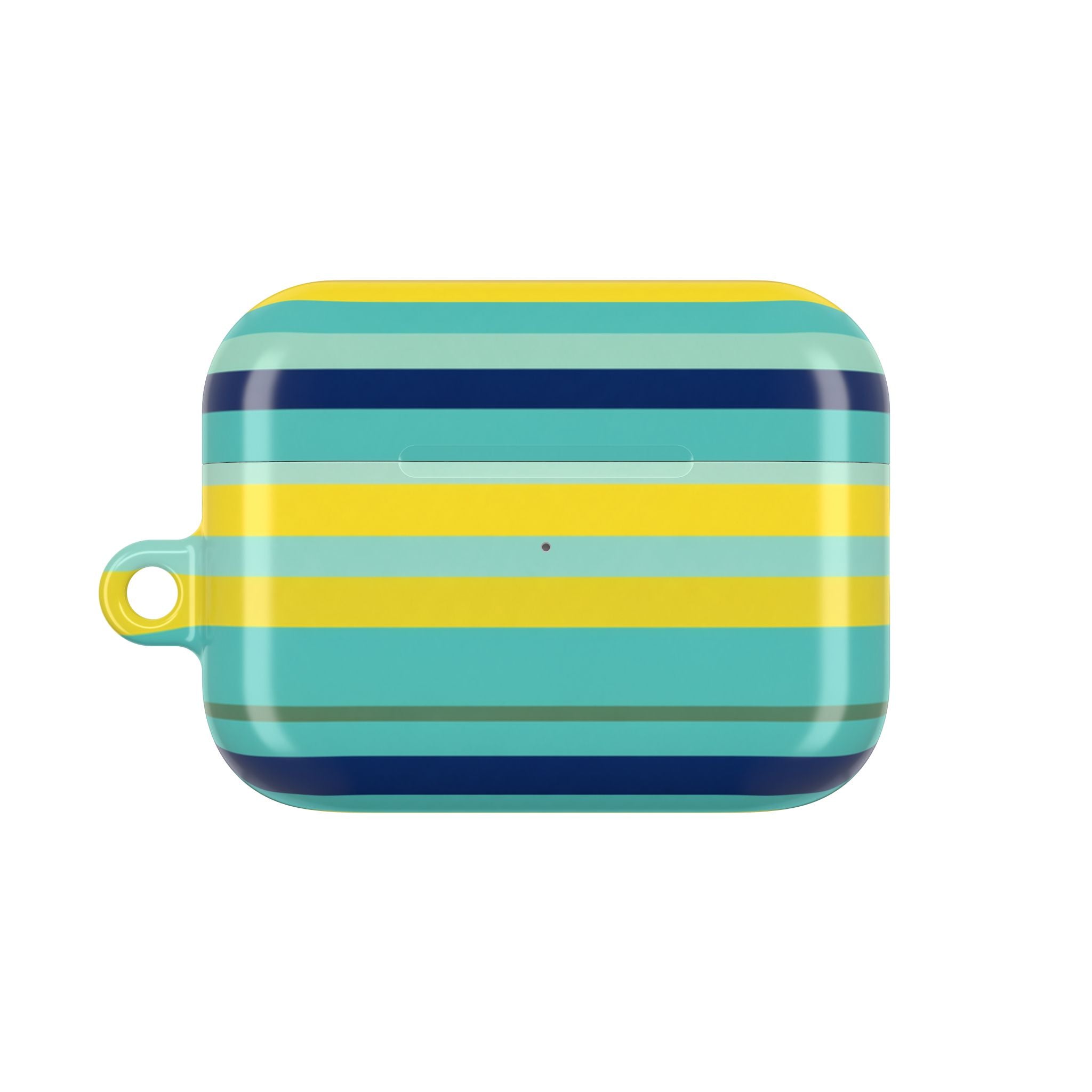 Blue Lemon Stripe AirPods Case