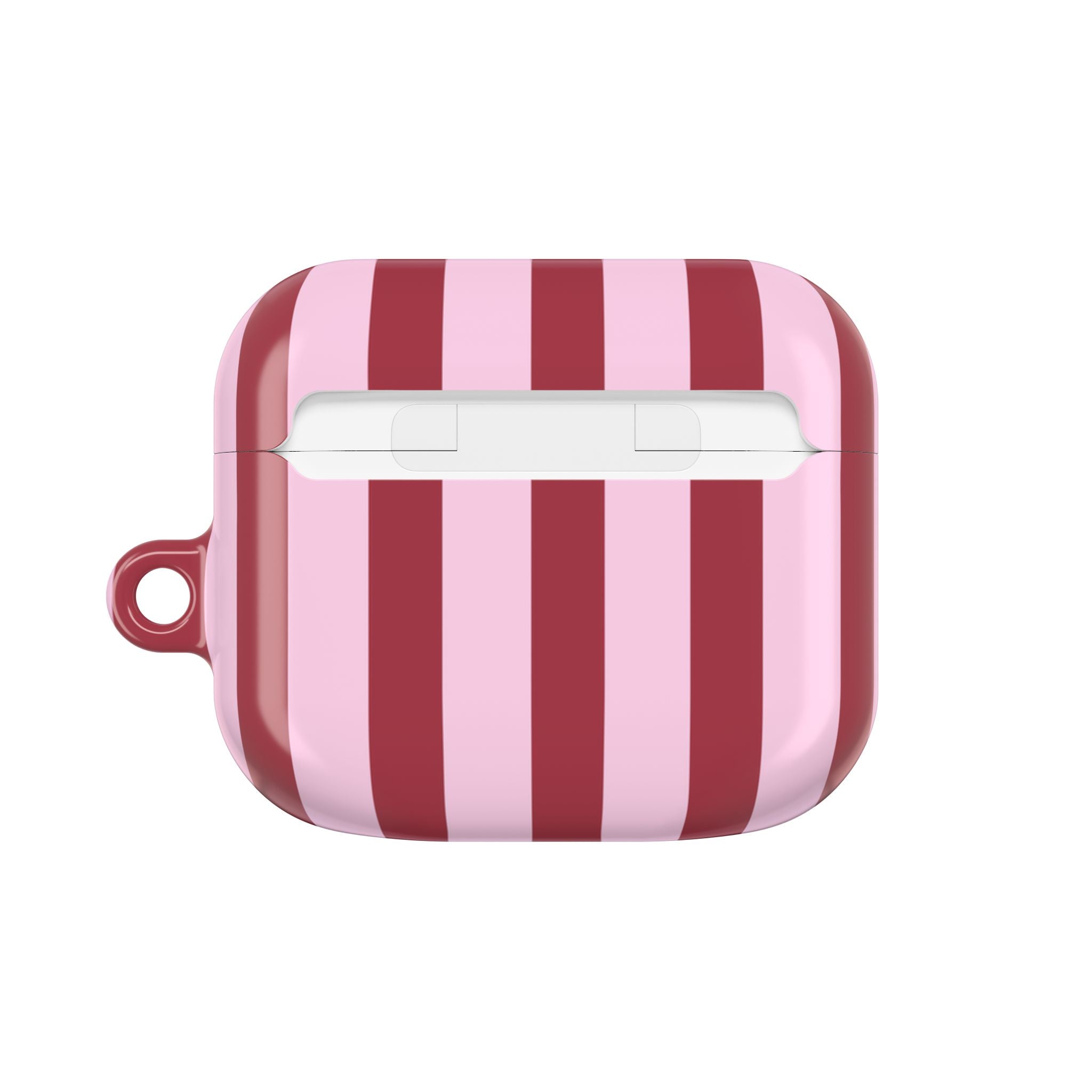 Bold Stripes AirPods Case | Pink and Red