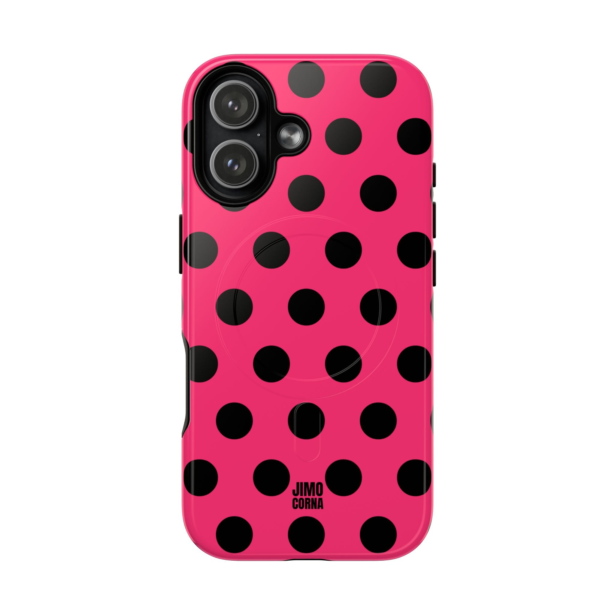 Big Polka Dot | Hot Pink and Black
