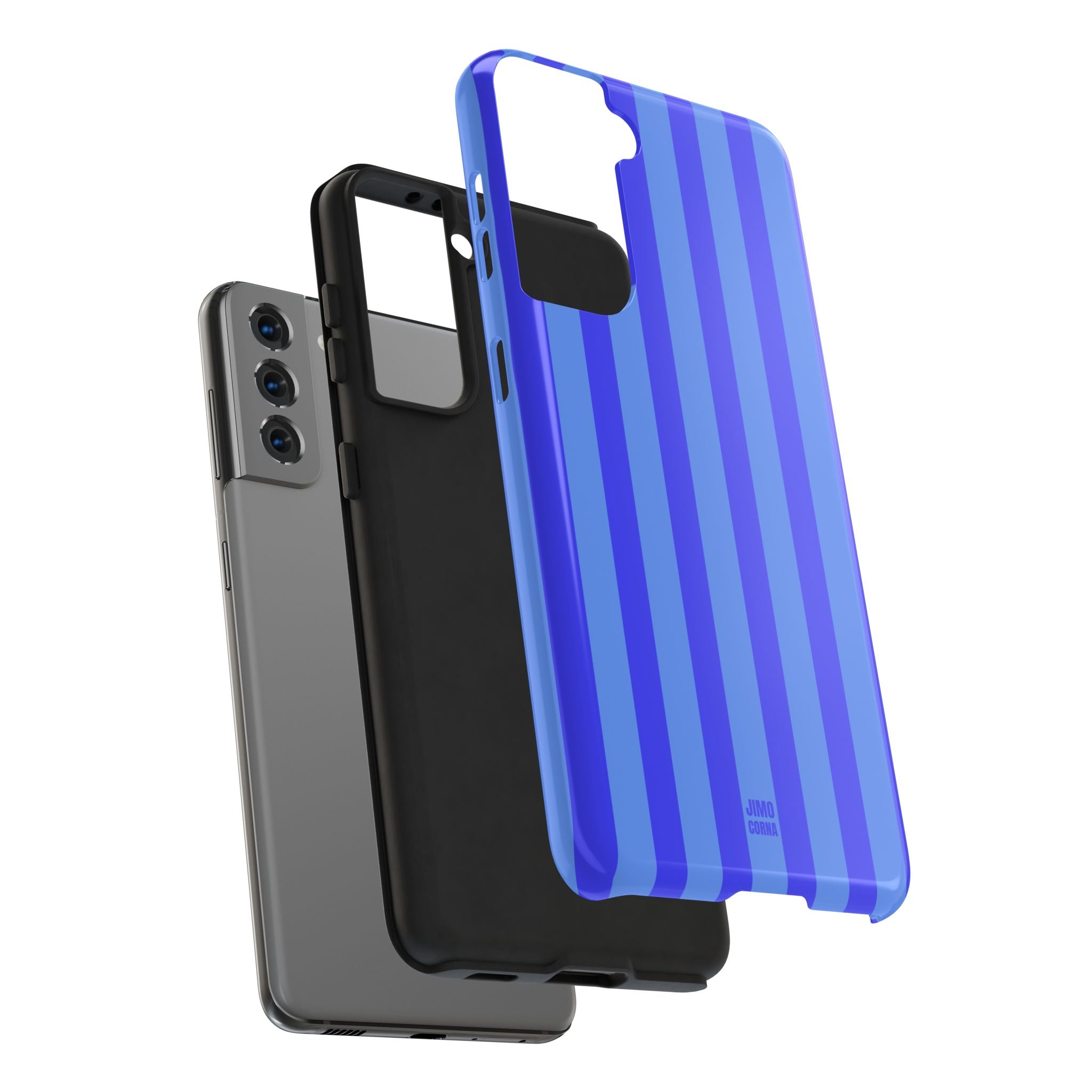 Blueberry Bold Stripes Samsung Galaxy Case