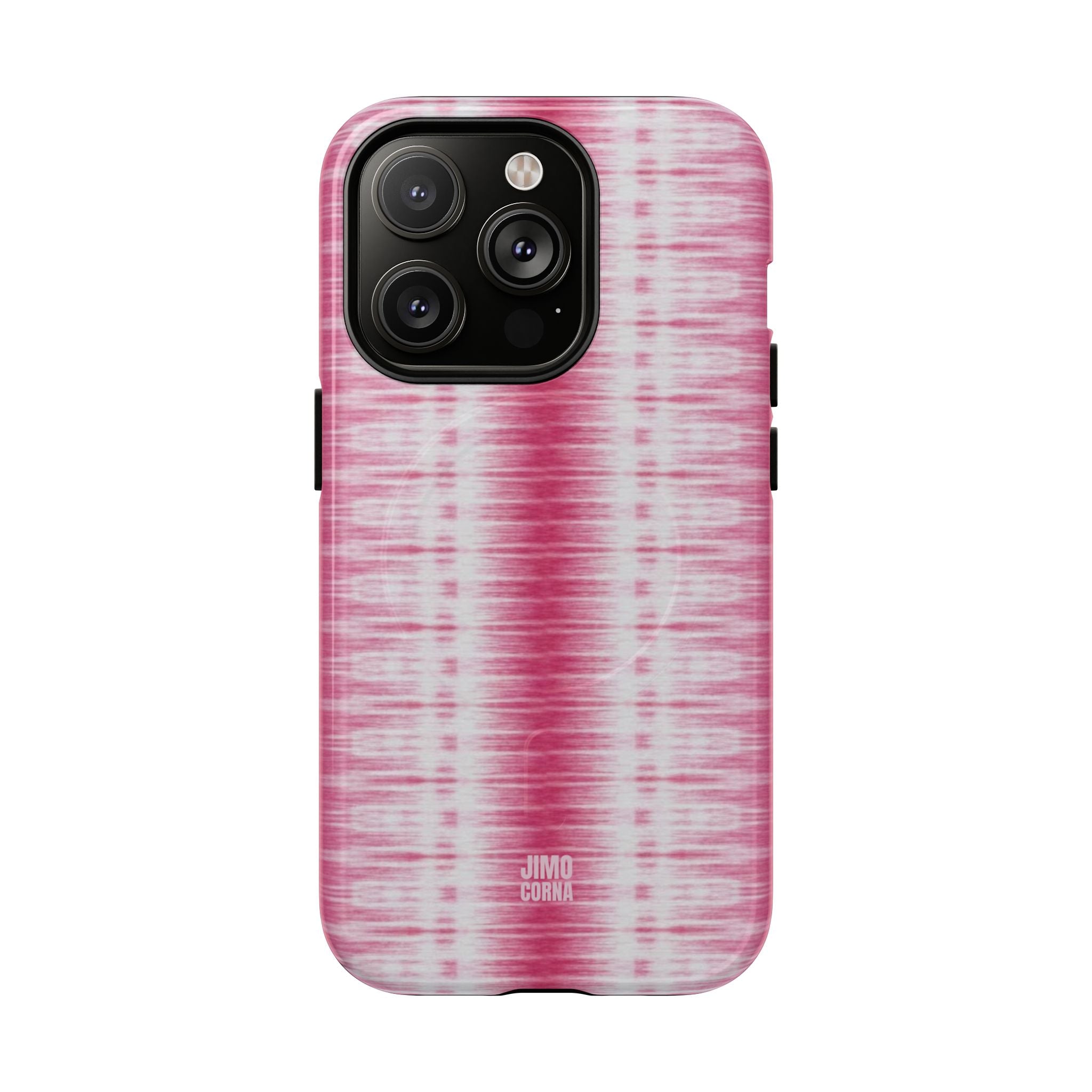 Pink Woven Texture MagSafe iPhone Case