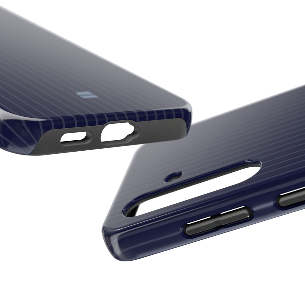 Navy Blue Soft Stripes