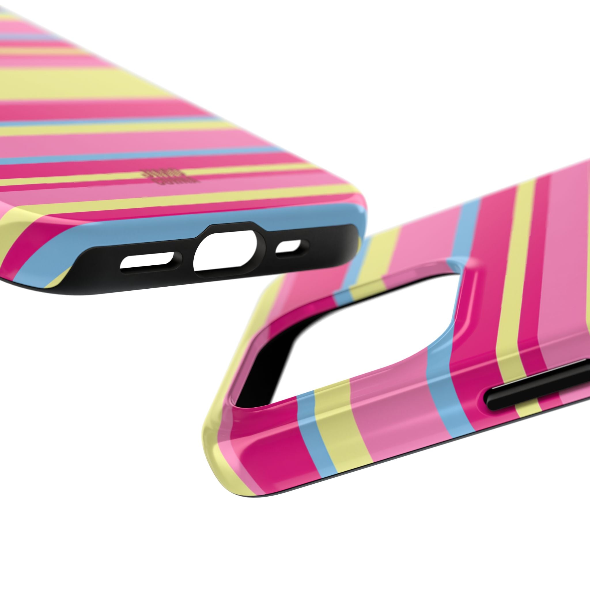 Lemonberry Stripe iPhone Case