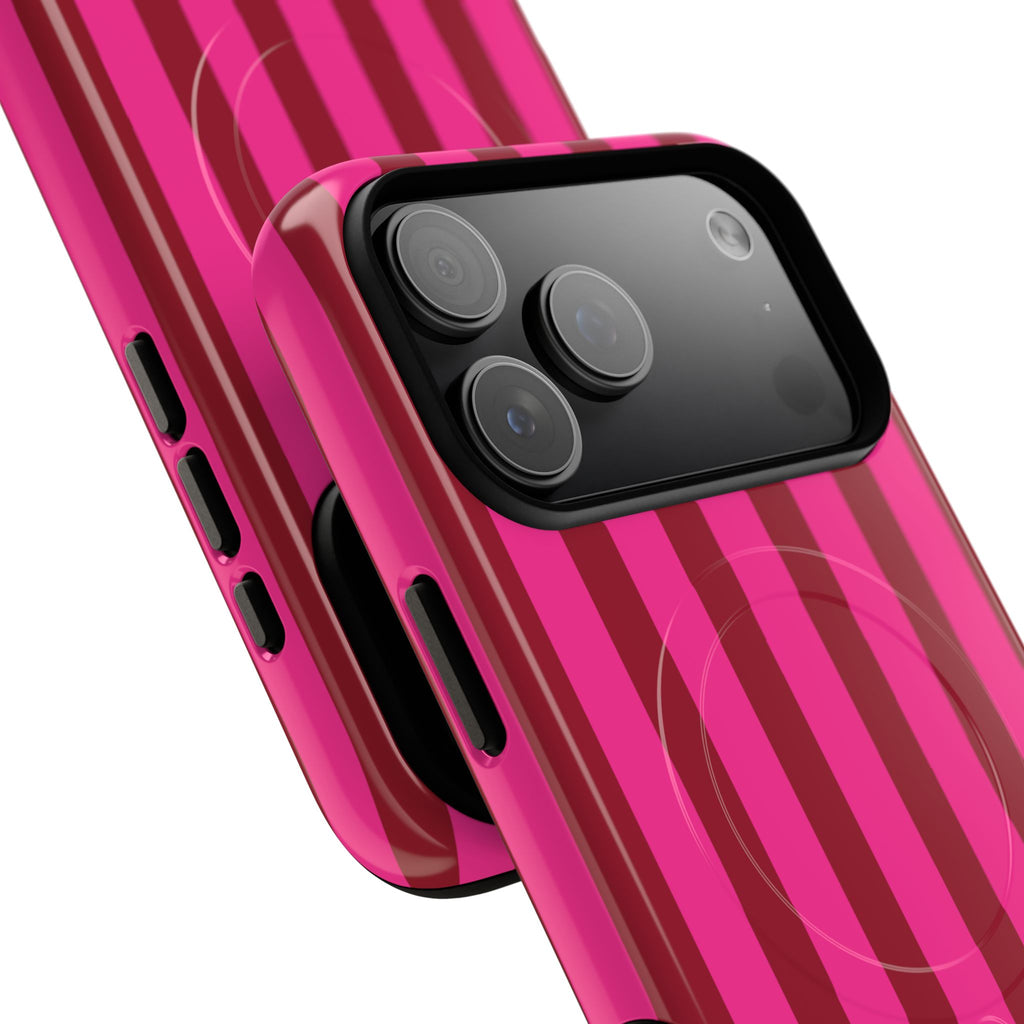 Bold Stripes MagSafe iPhone Case | Strawberry Burst
