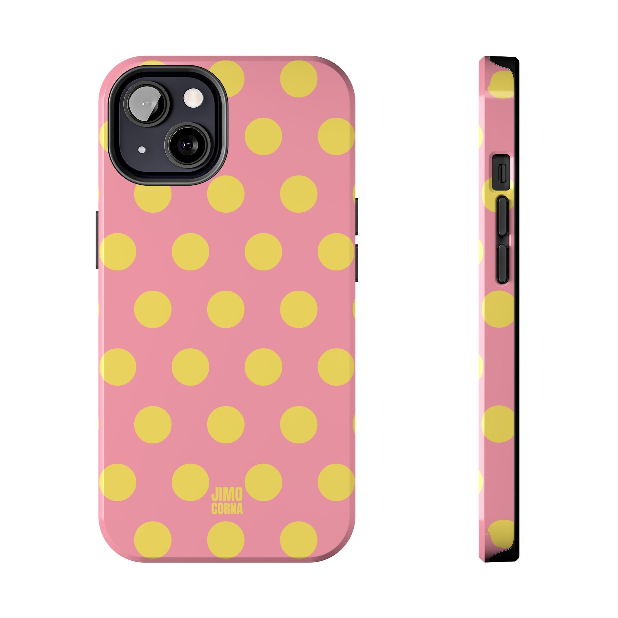 Big Polka Dot | Pink and Yellow