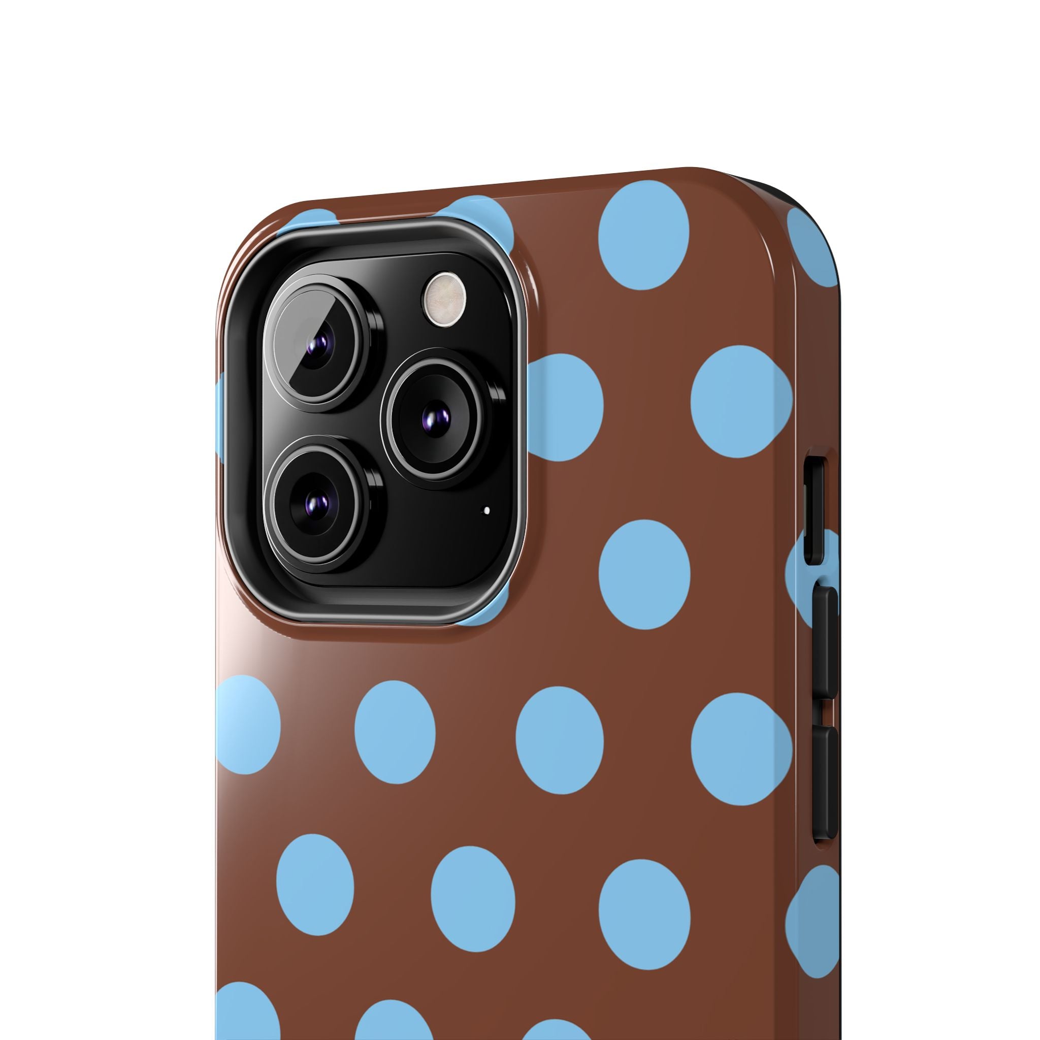 Big Polka Dot | Brown and Blue