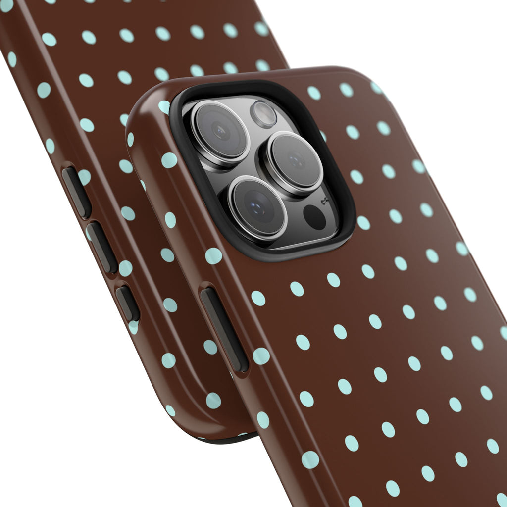 Polka Dot | Brown and Blue