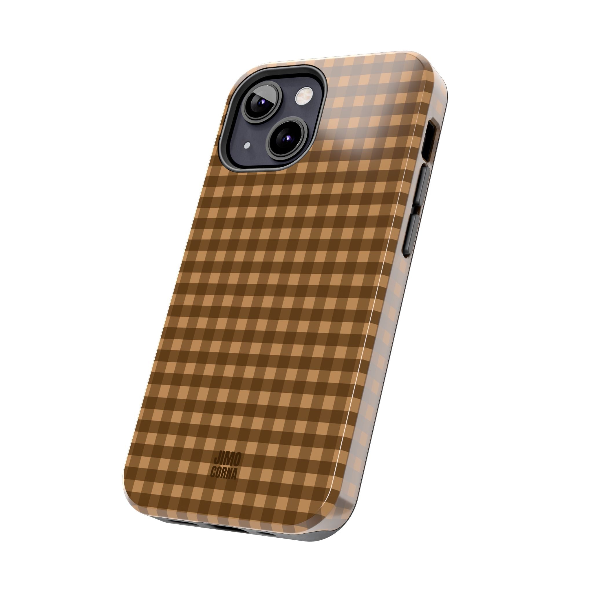 Farm Gingham iPhone Case | Brown
