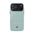 Farm Gingham MagSafe iPhone Case | Blue