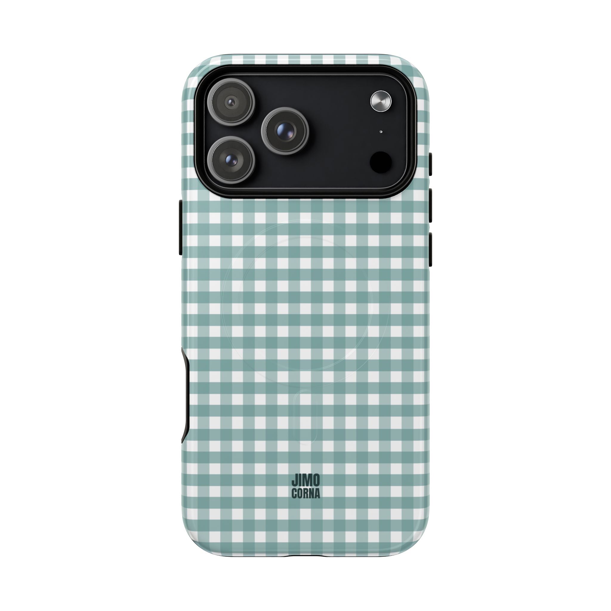 Farm Gingham MagSafe iPhone Case | Blue